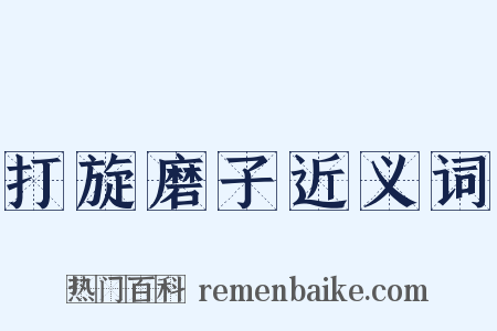 打旋磨子近义词是什么意思的图片